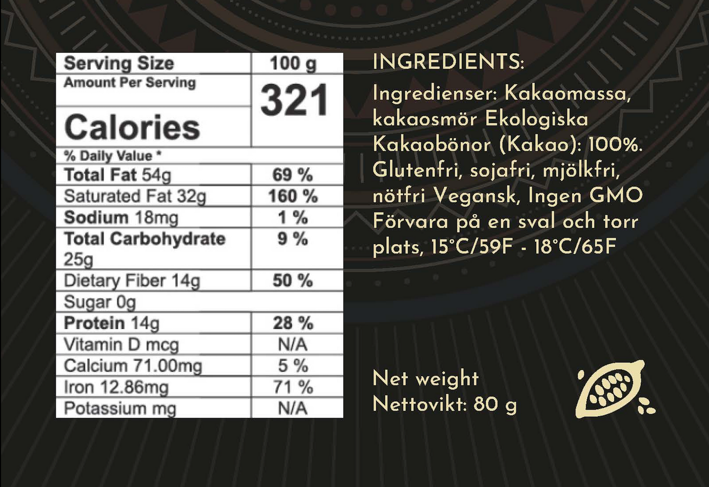 Tanzania 100% Chocolate