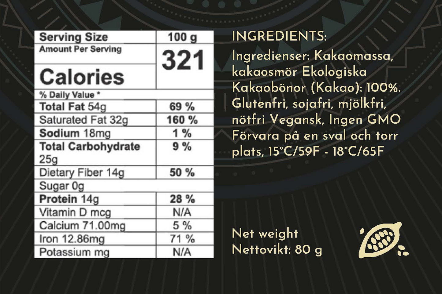 Nicaragua 100% Chocolate